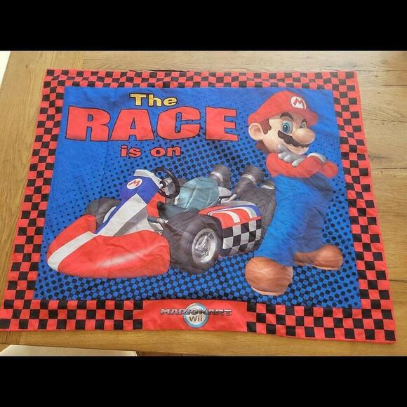Super Mario Bros- The Race Mario Kart 1 Standard Pillow Sham and pillow case - Picture 2 of 5
